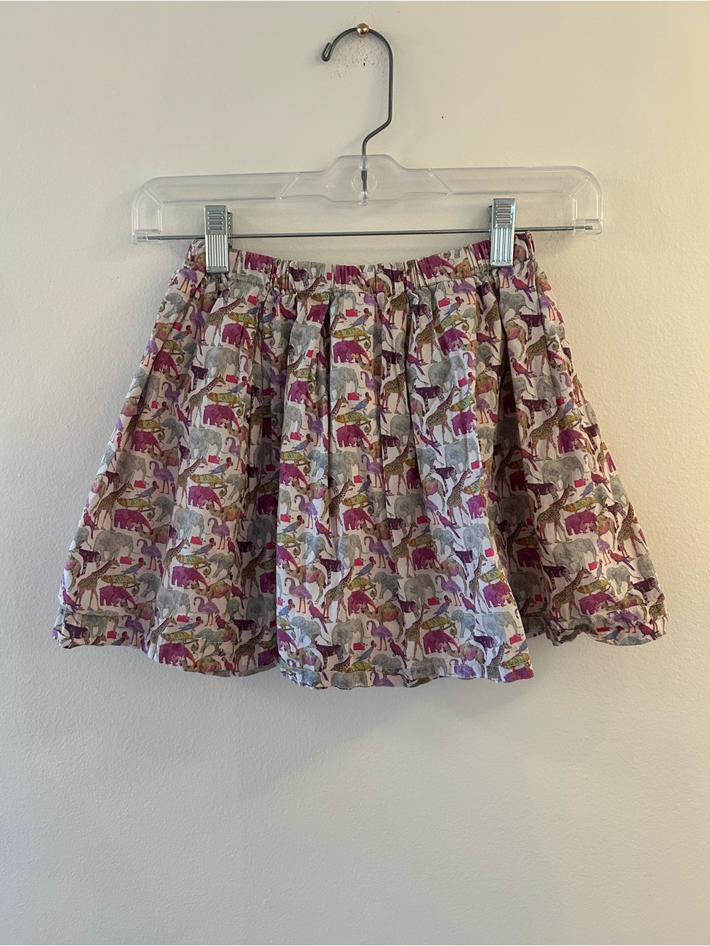 Crewcuts Purple Multi Animal Print Skirt